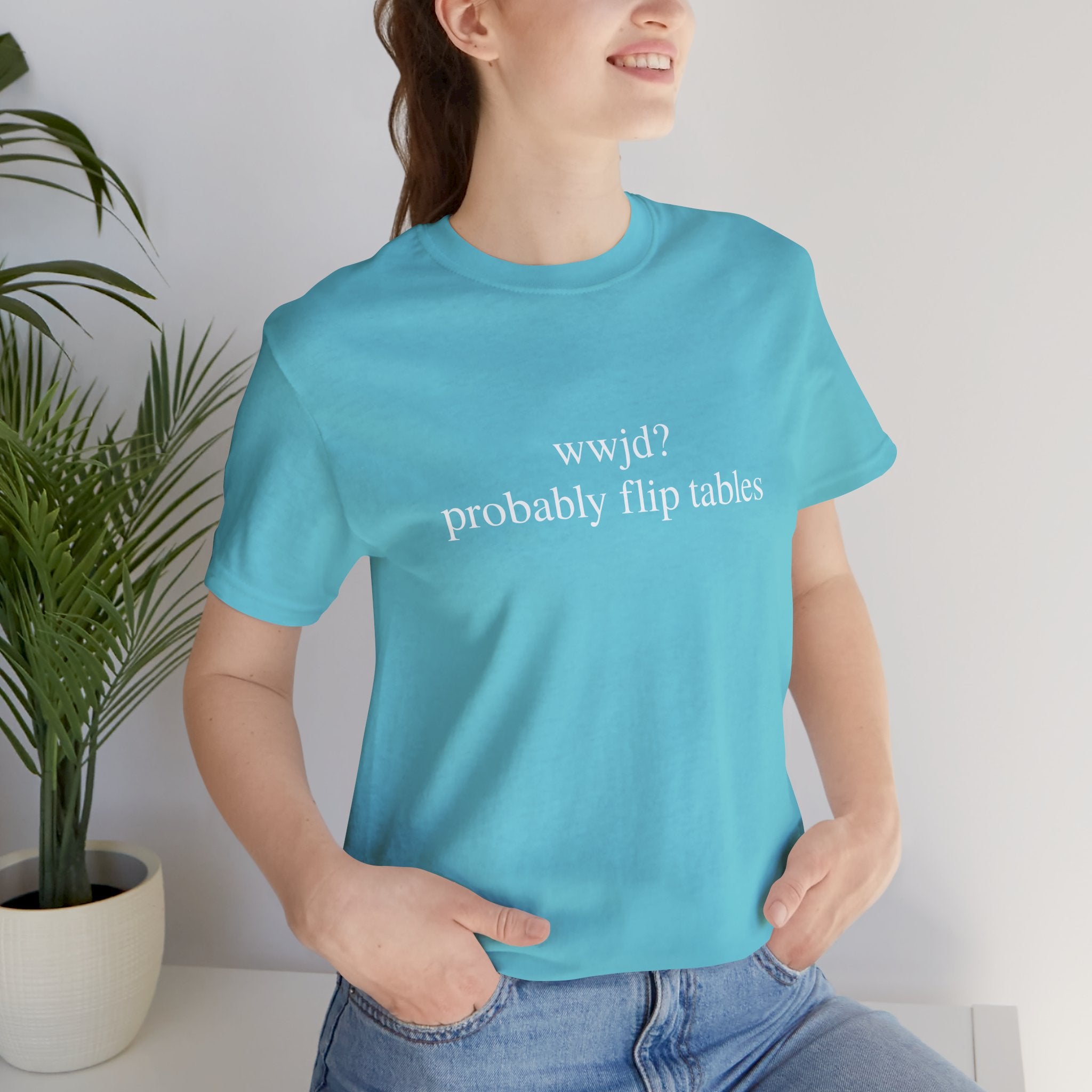 Probably Flip Tables Short Sleeve Tee