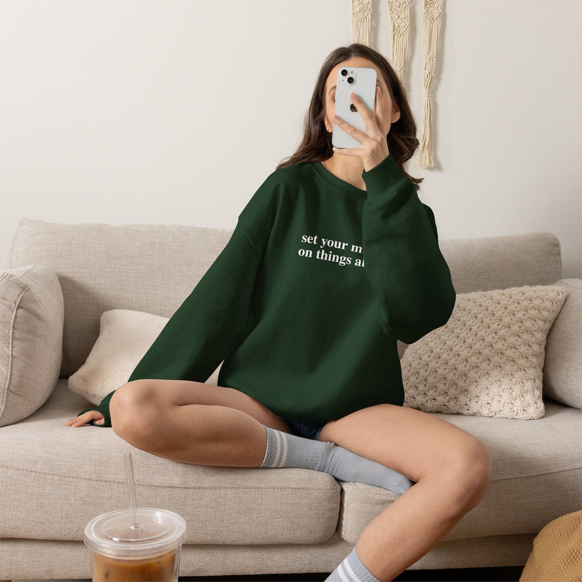 Set Your Mind Crewneck Sweatshirt