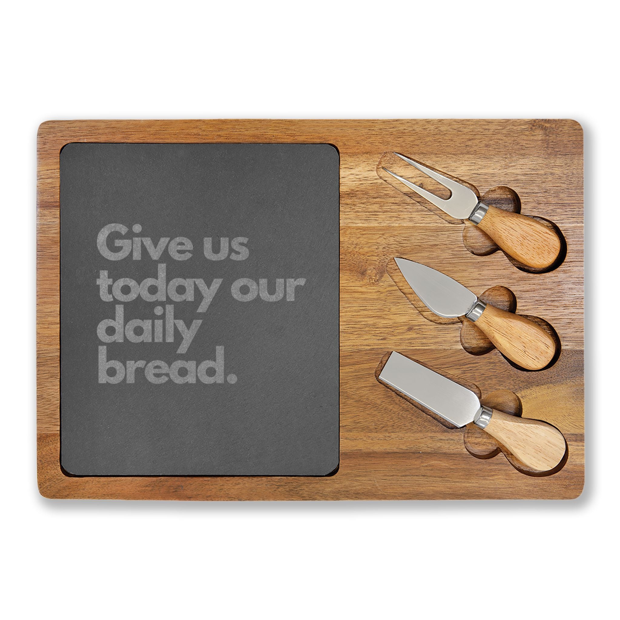Our Daily Bread Charcuterie Board (Engraving)