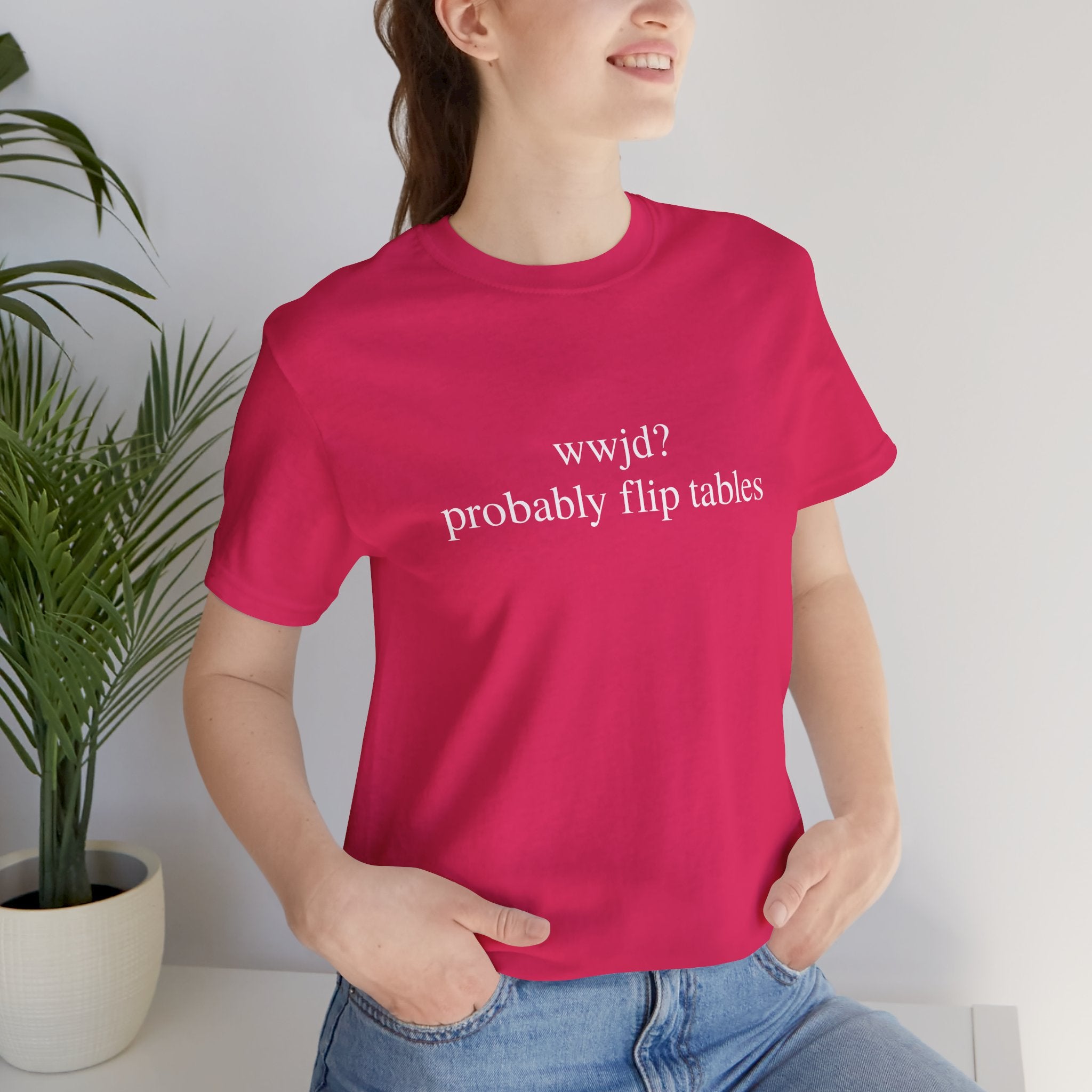 Probably Flip Tables Short Sleeve Tee