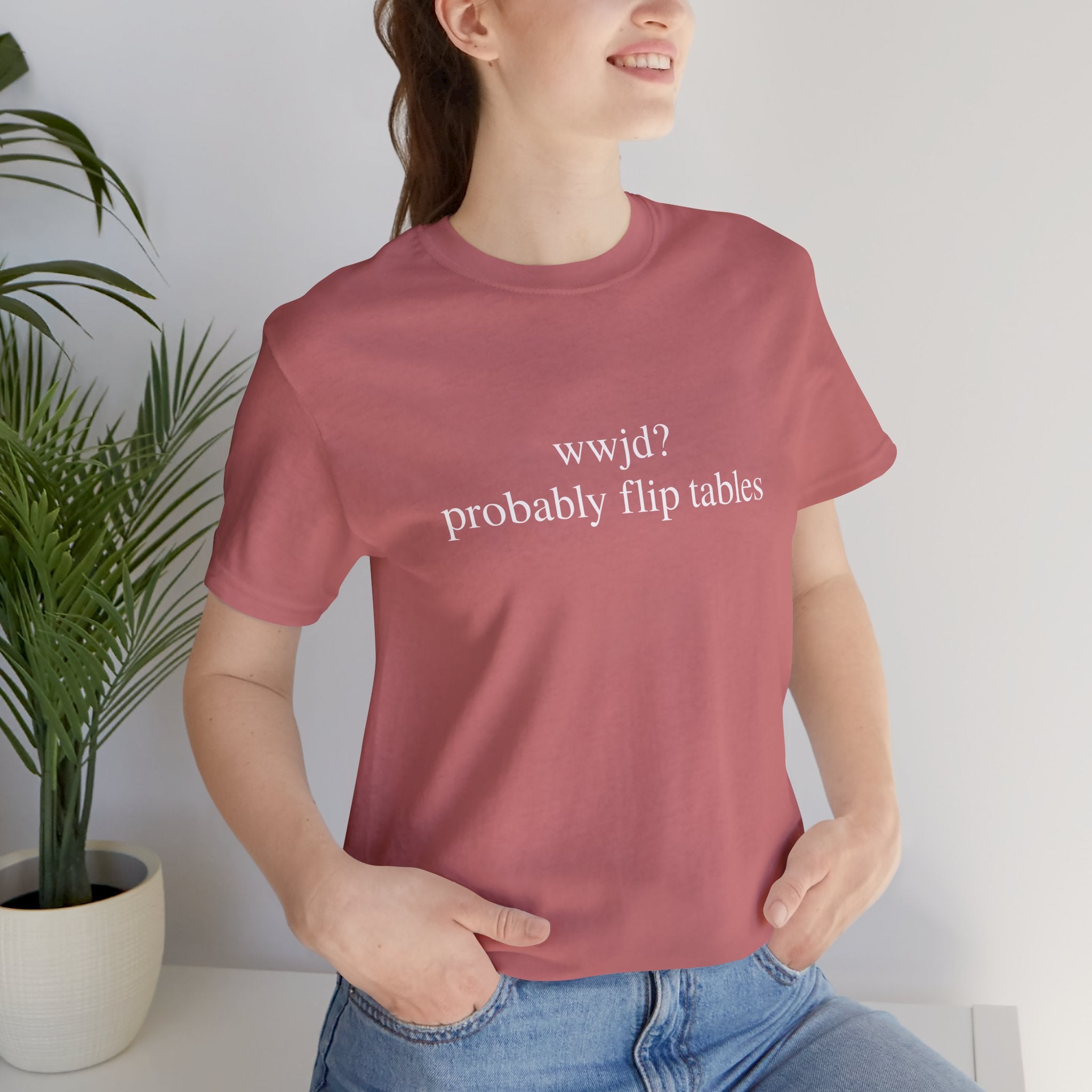 Probably Flip Tables Short Sleeve Tee