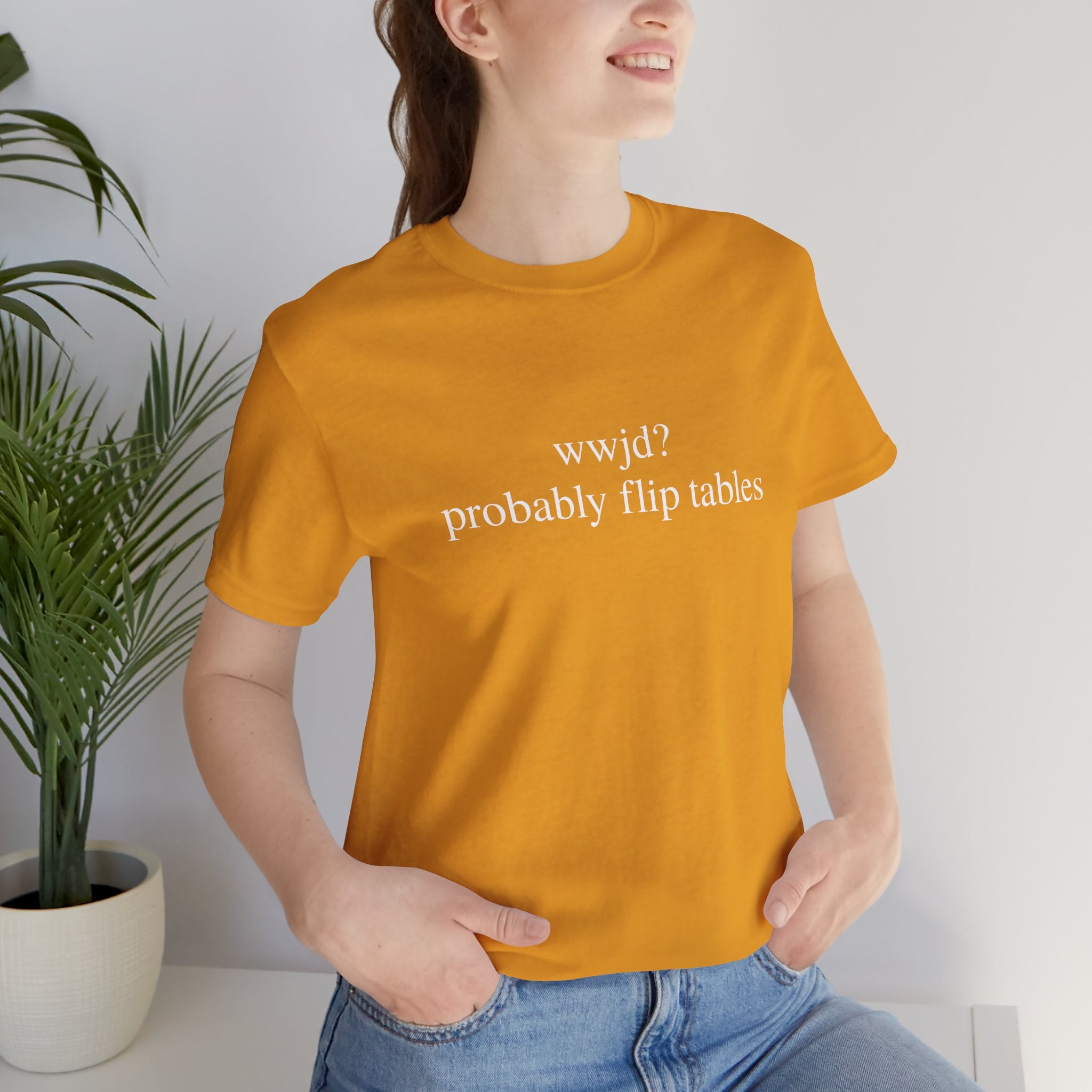 Probably Flip Tables Short Sleeve Tee