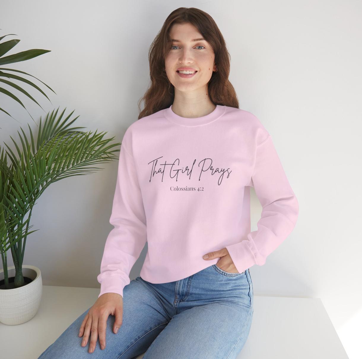 That Girl Prays Crewneck Sweatshirt