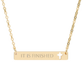 IT IS FINISHED Cross Bar Necklace