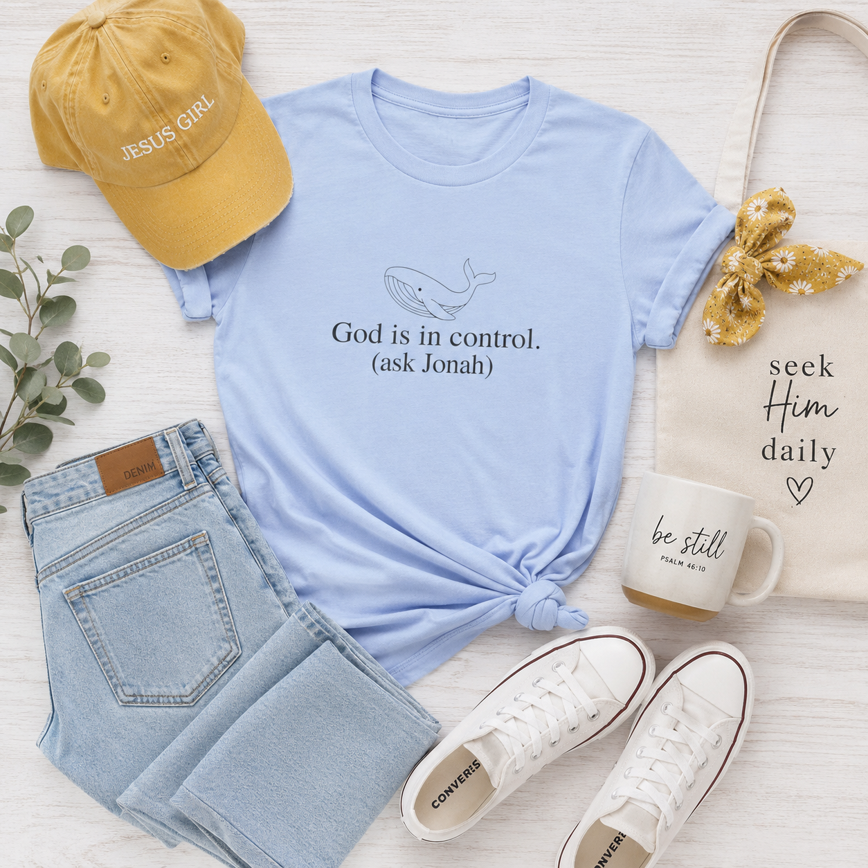 God is in Control Short Sleeve Tee