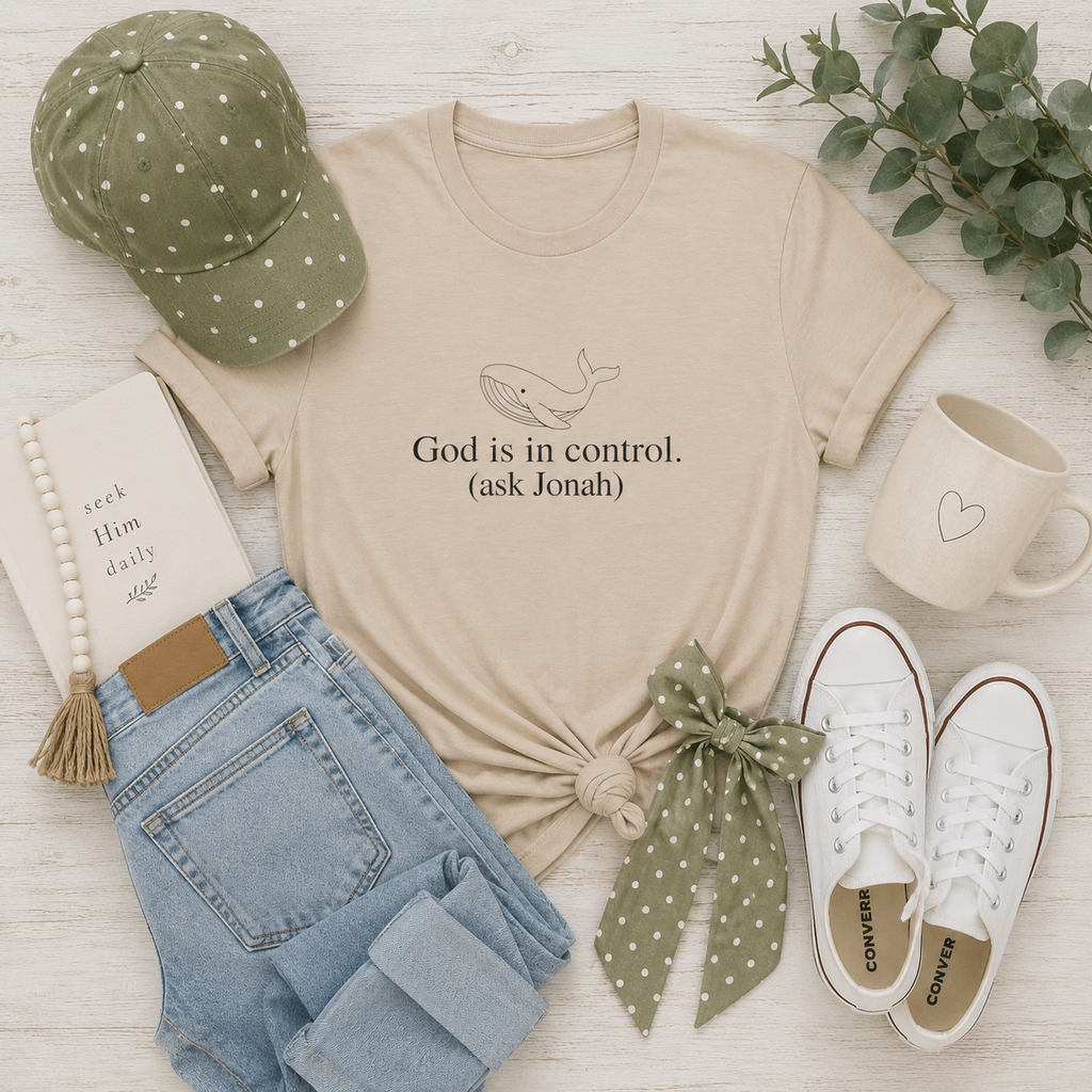 God is in Control Short Sleeve Tee