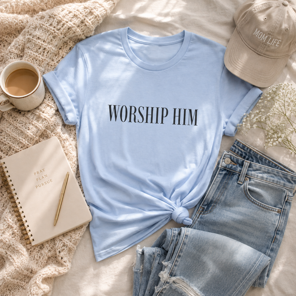 Worship Him Short Sleeve Tee