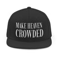 Make Heaven Crowded Snapback Black and Green Hat