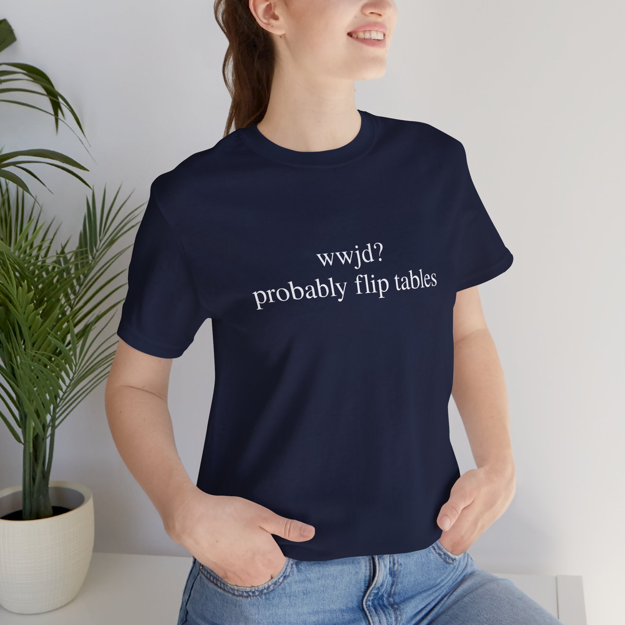 Probably Flip Tables Short Sleeve Tee